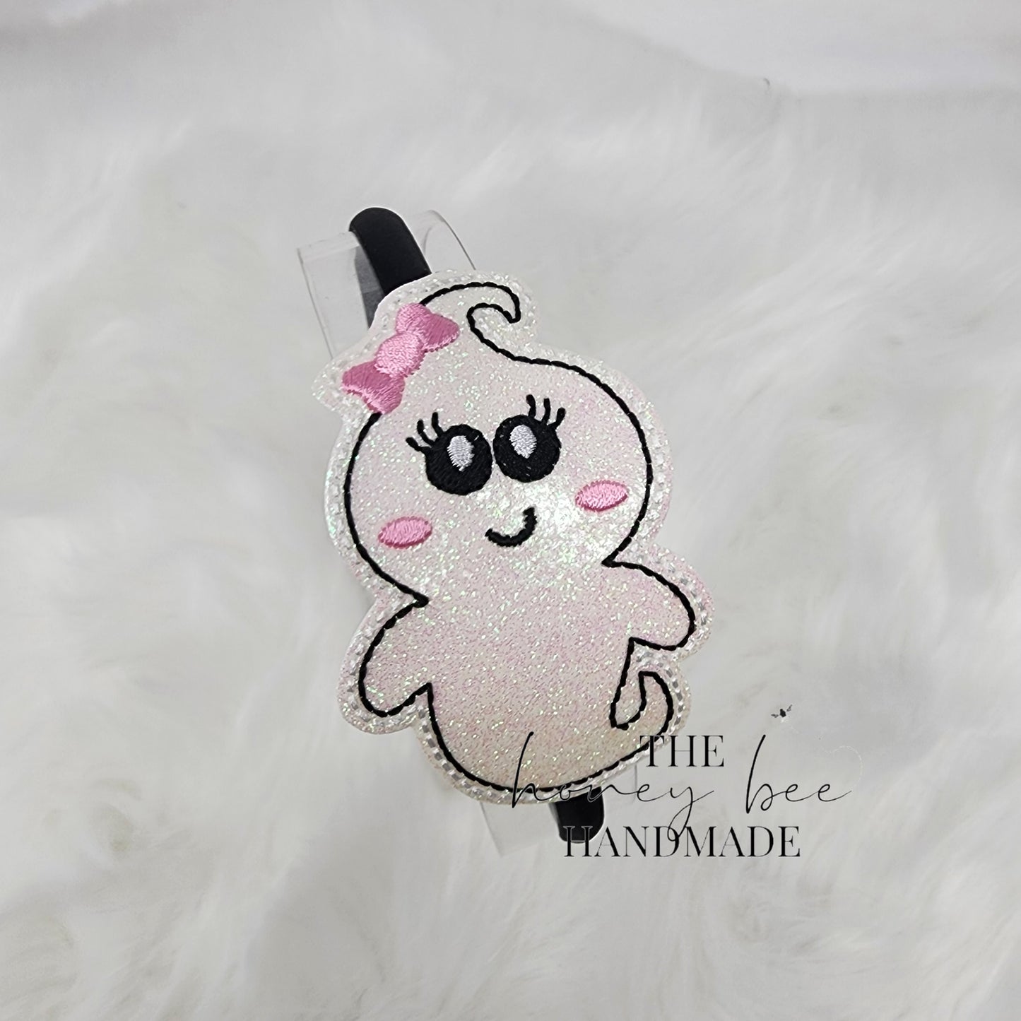 Glitter Girly Ghost Headband Slider