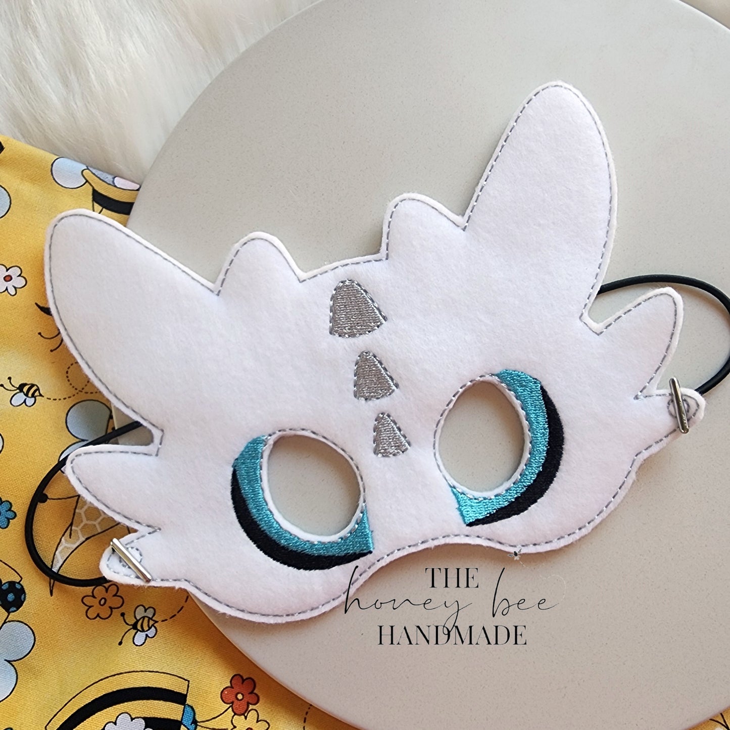 White Dragon Dress Up Mask