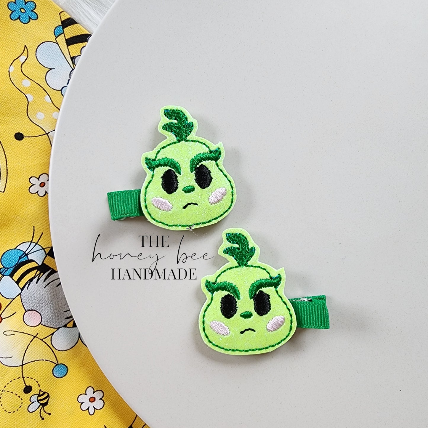Grumpy Baby Feltie Hair Clip
