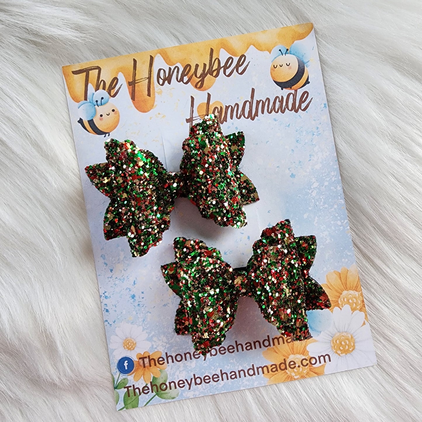 2.5in Christmas Glitter Piggy Set