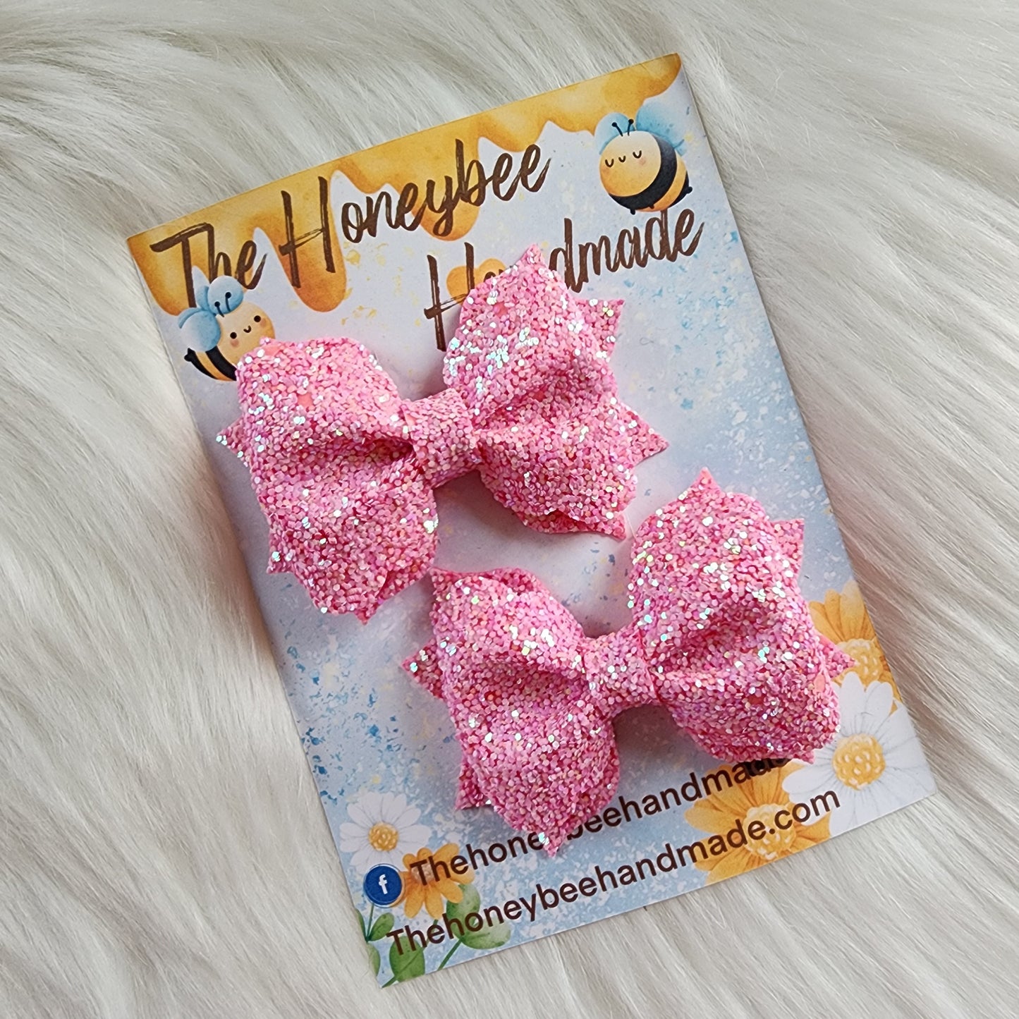 3in Pink Glitter Pinch Piggy Set