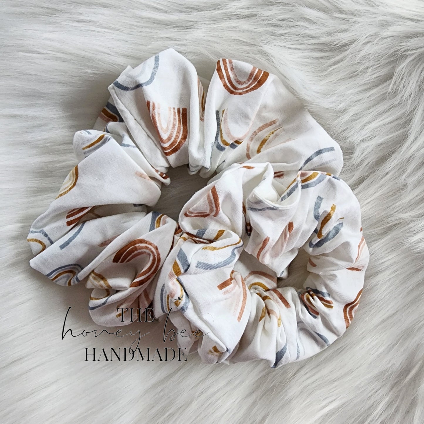 Boho Rainbow Scrunchie