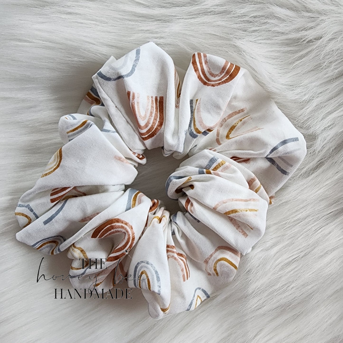 Boho Rainbow Scrunchie