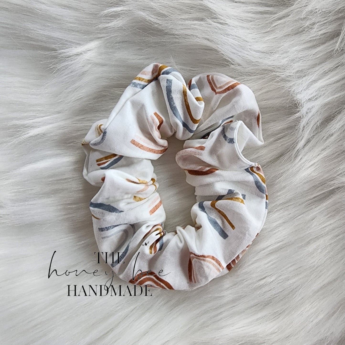 Boho Rainbow Scrunchie