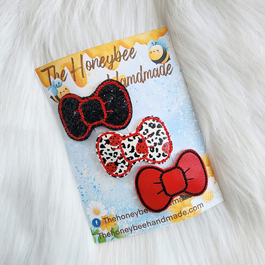 Ladybug Snap Clip Set