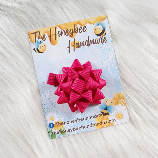 2in Fuchsia Mini Present Bow