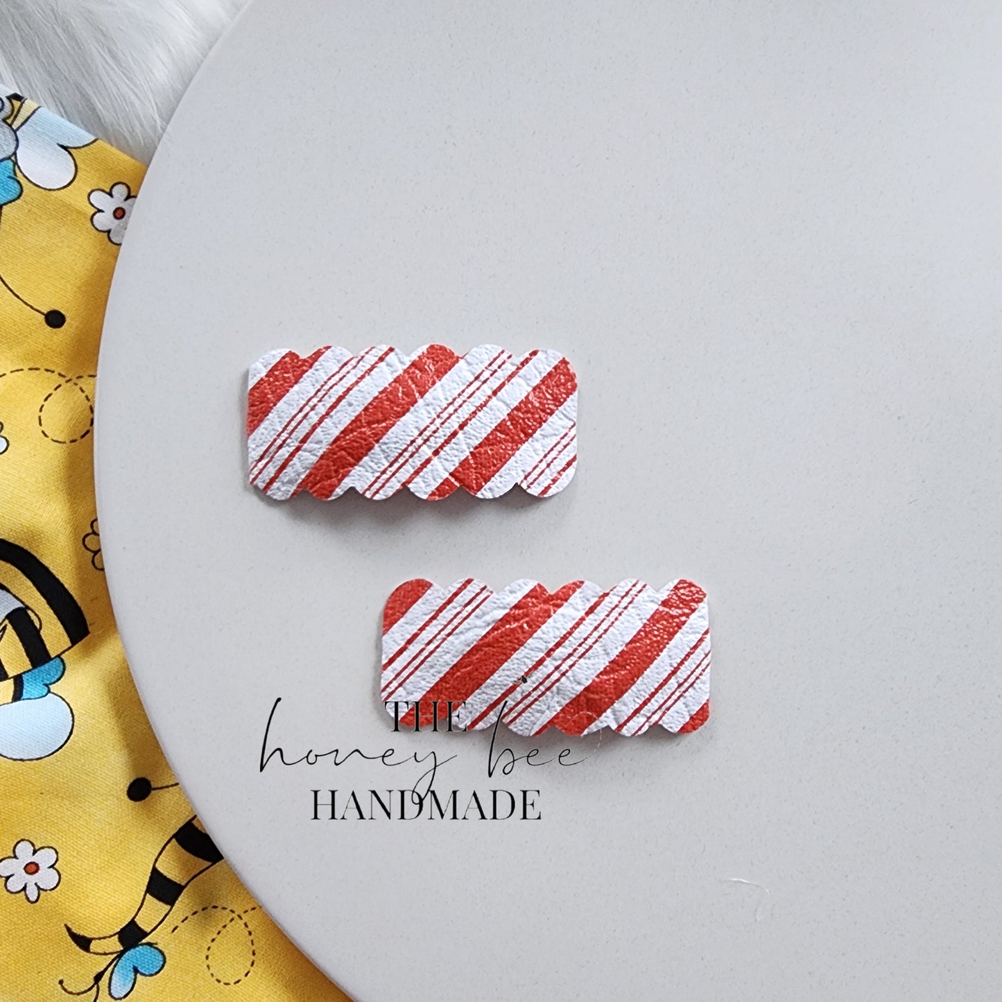 Candy Cane Snap Clip Set