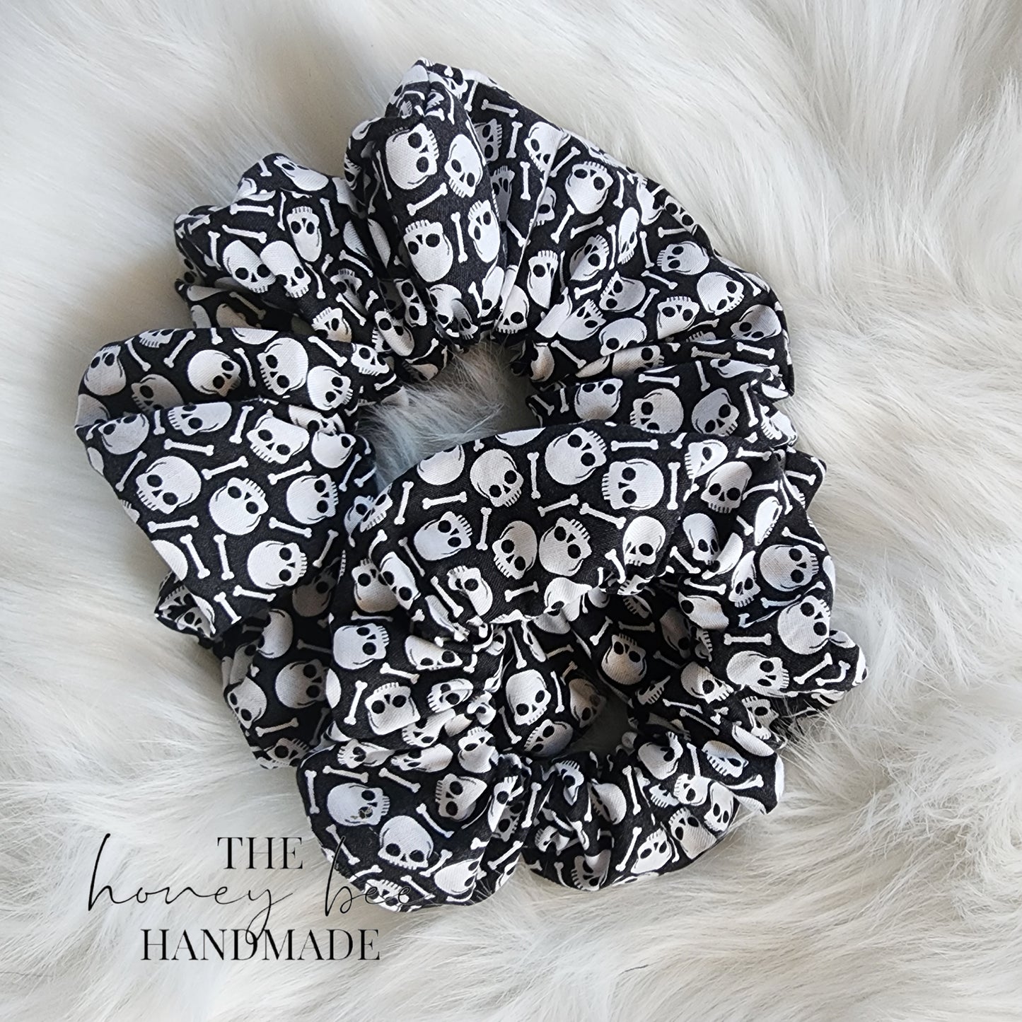 Black Skulls Scrunchie