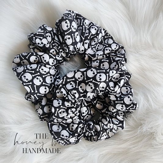 Black Skulls Scrunchie
