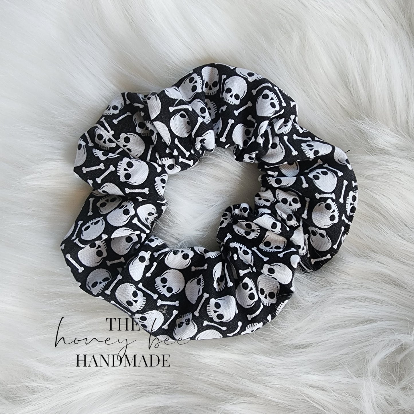 Black Skulls Scrunchie