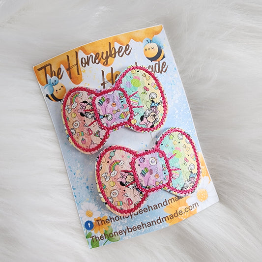 Rainbow Mouse Snap Clip Set