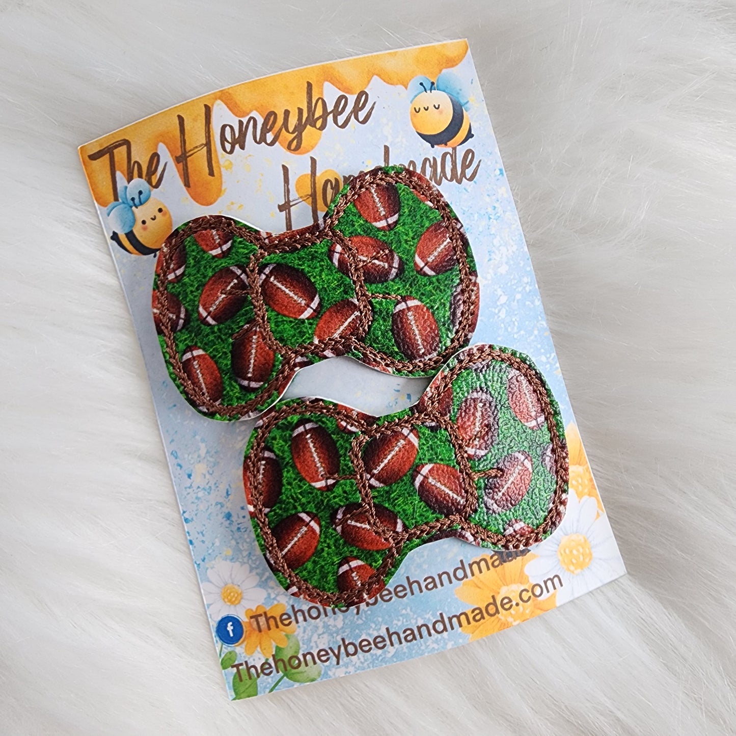 Green Football Snap Clip Set