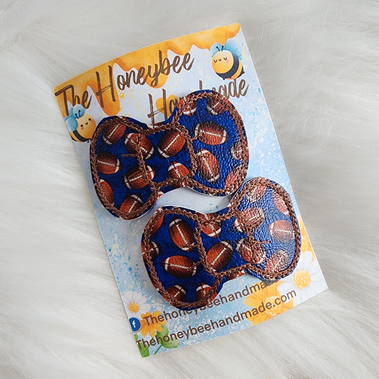 Blue Football Snap Clip Set