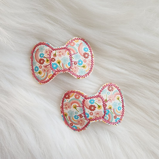 Boho Rainbow Snap Clip Set