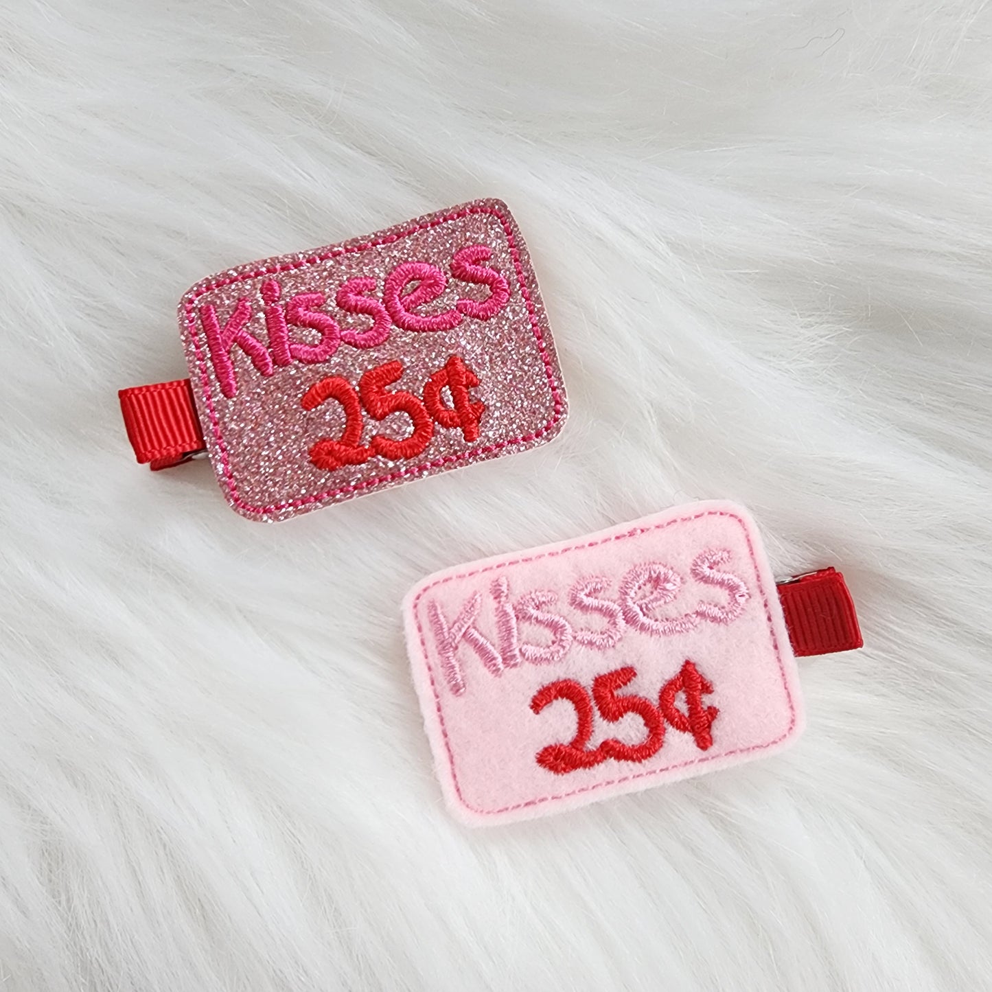 Kisses 25 Cents Feltie Hair Clip