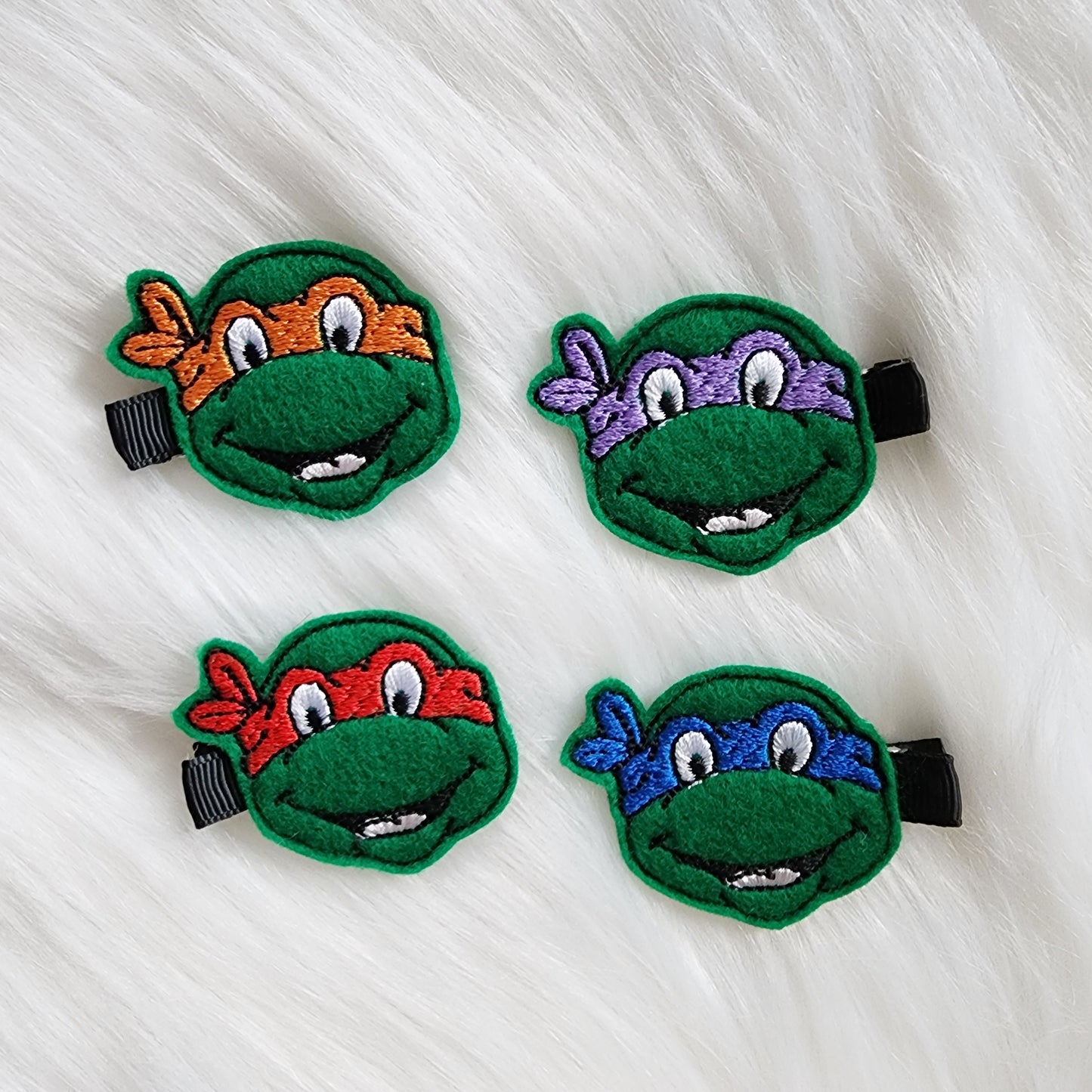 Turtle Hero Feltie Hair Clip