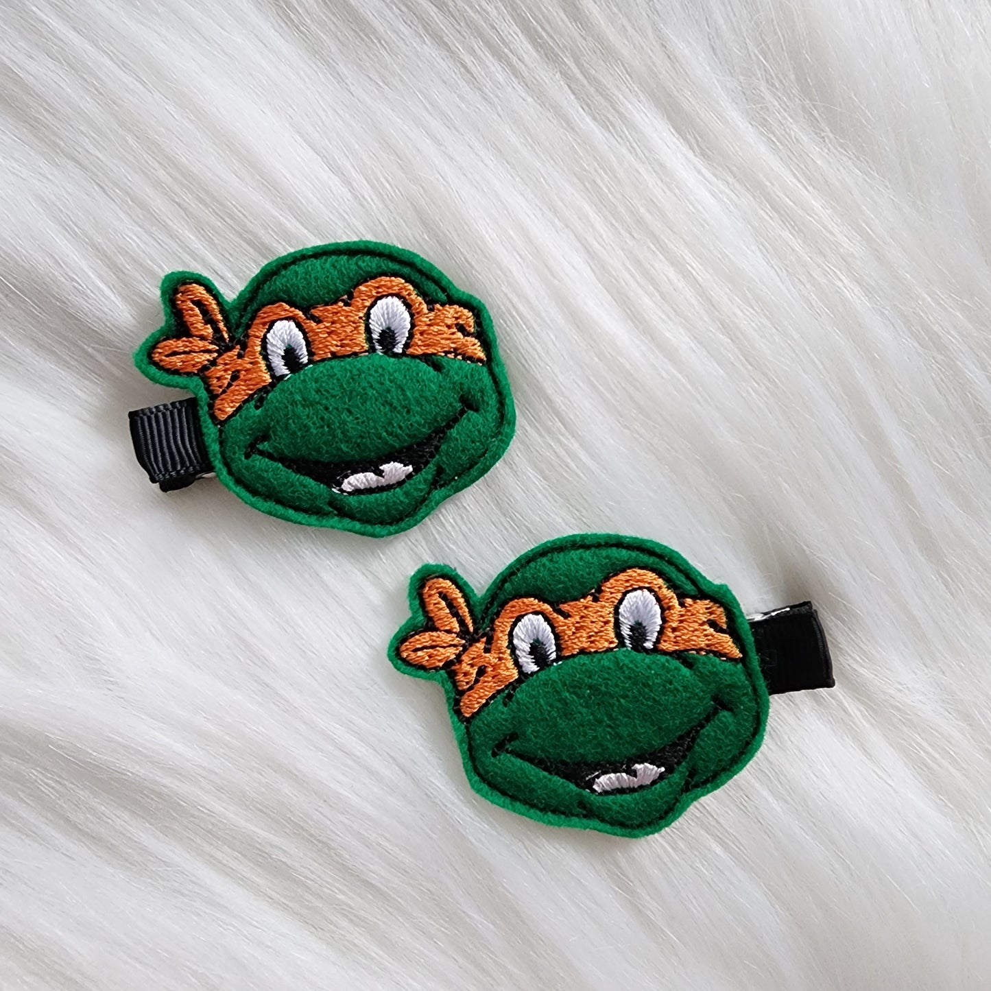Turtle Hero Feltie Hair Clip