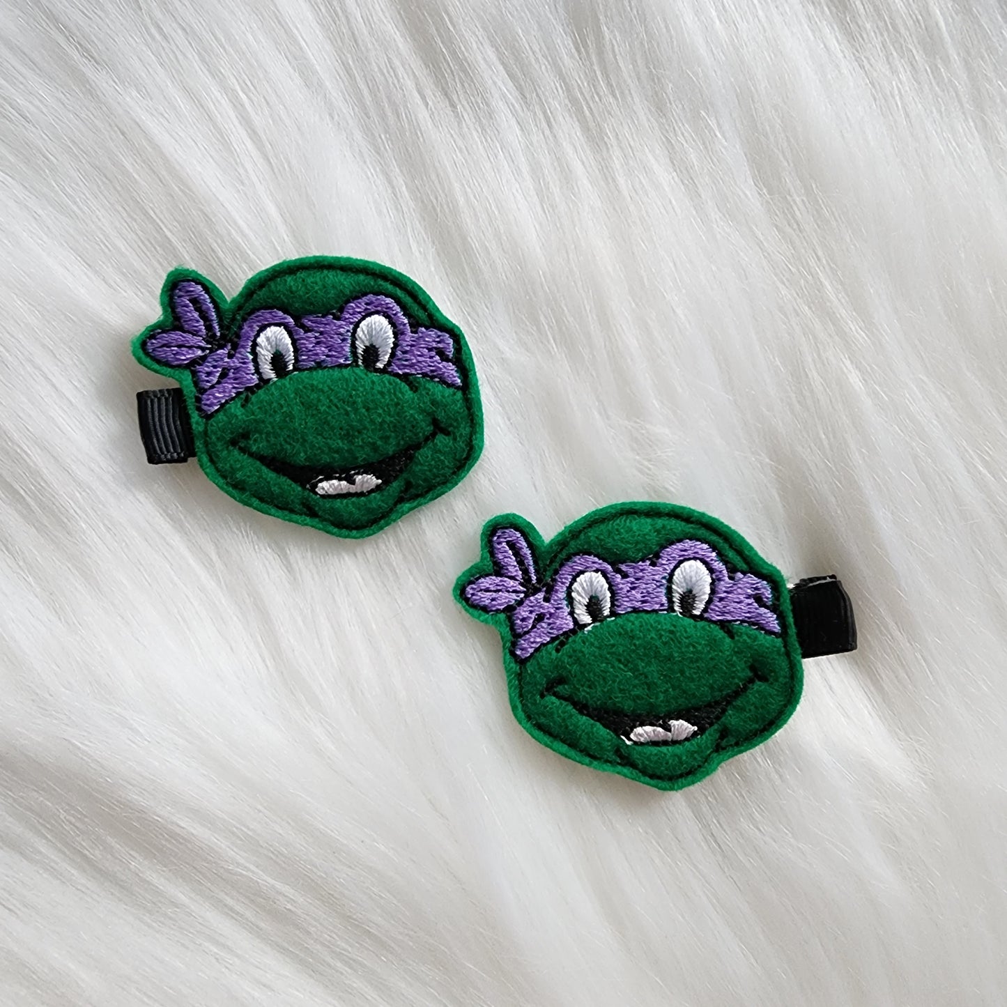 Turtle Hero Feltie Hair Clip