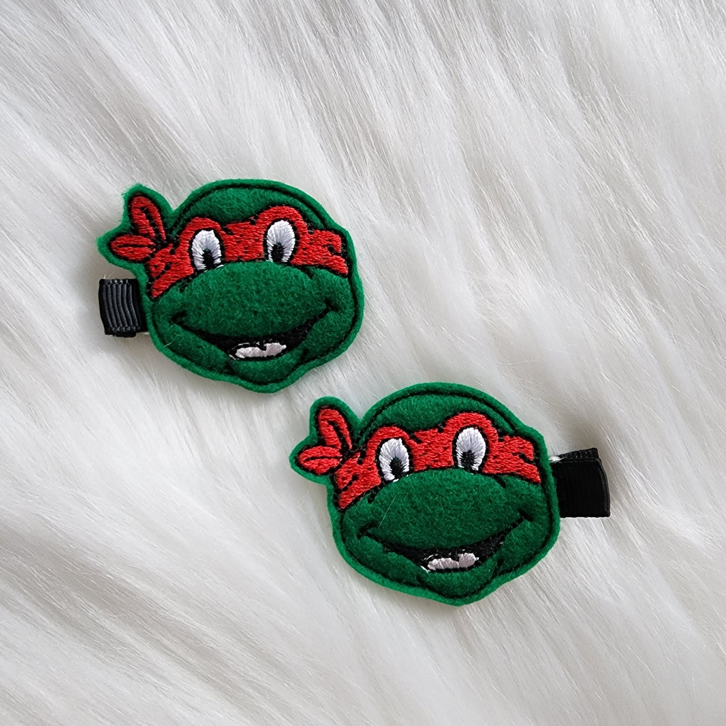 Turtle Hero Feltie Hair Clip
