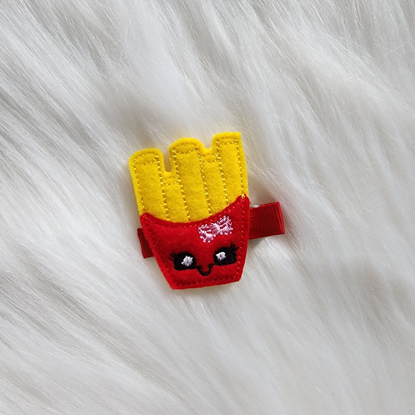 Burger and Fries Feltie Hair Clip