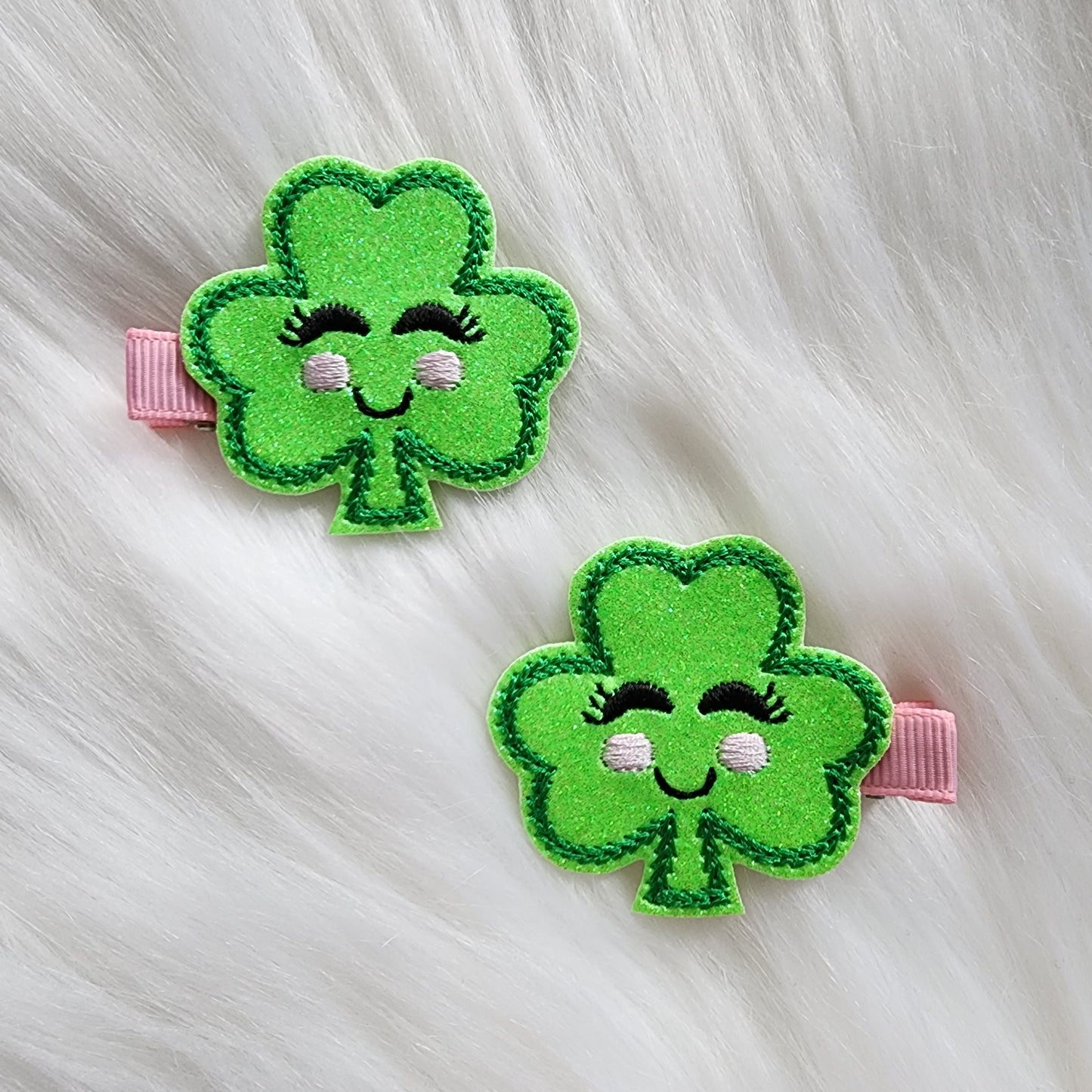 Shamrock Feltie Hair Clip