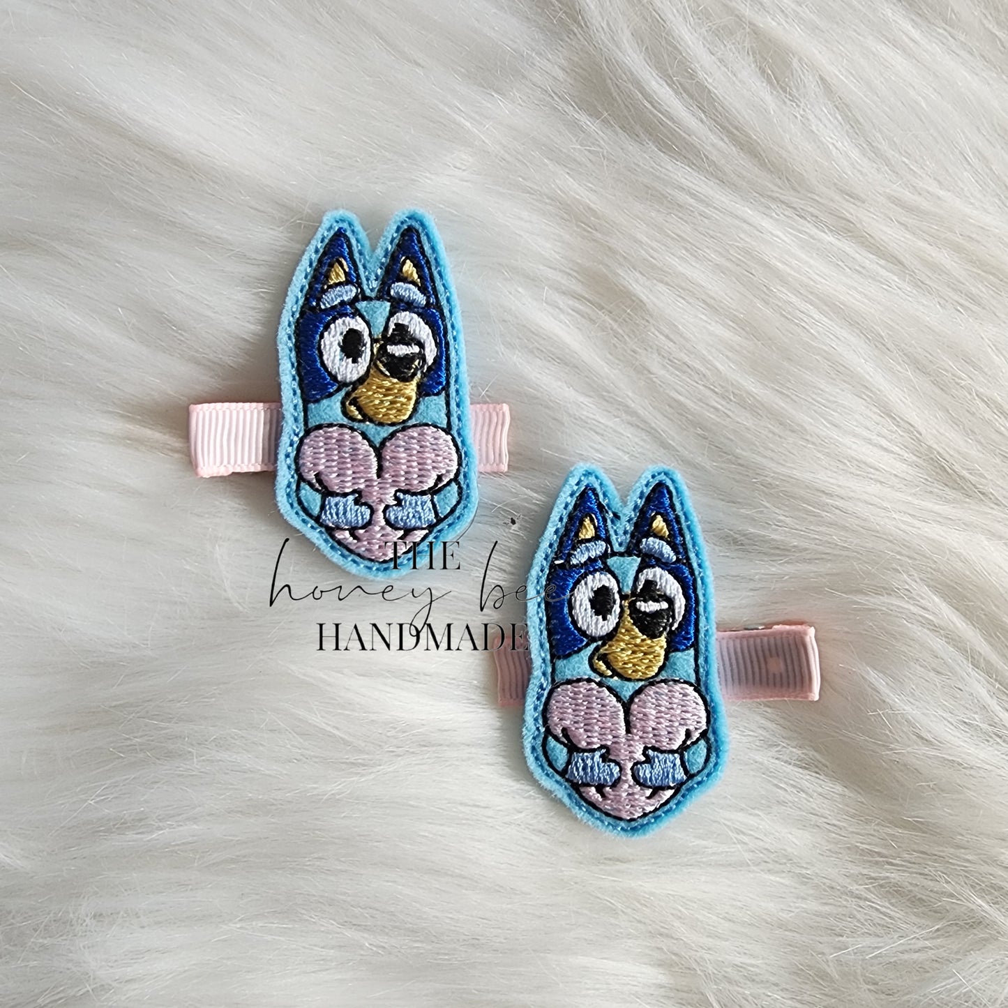 Heart Hug Pups Feltie Hair Clip
