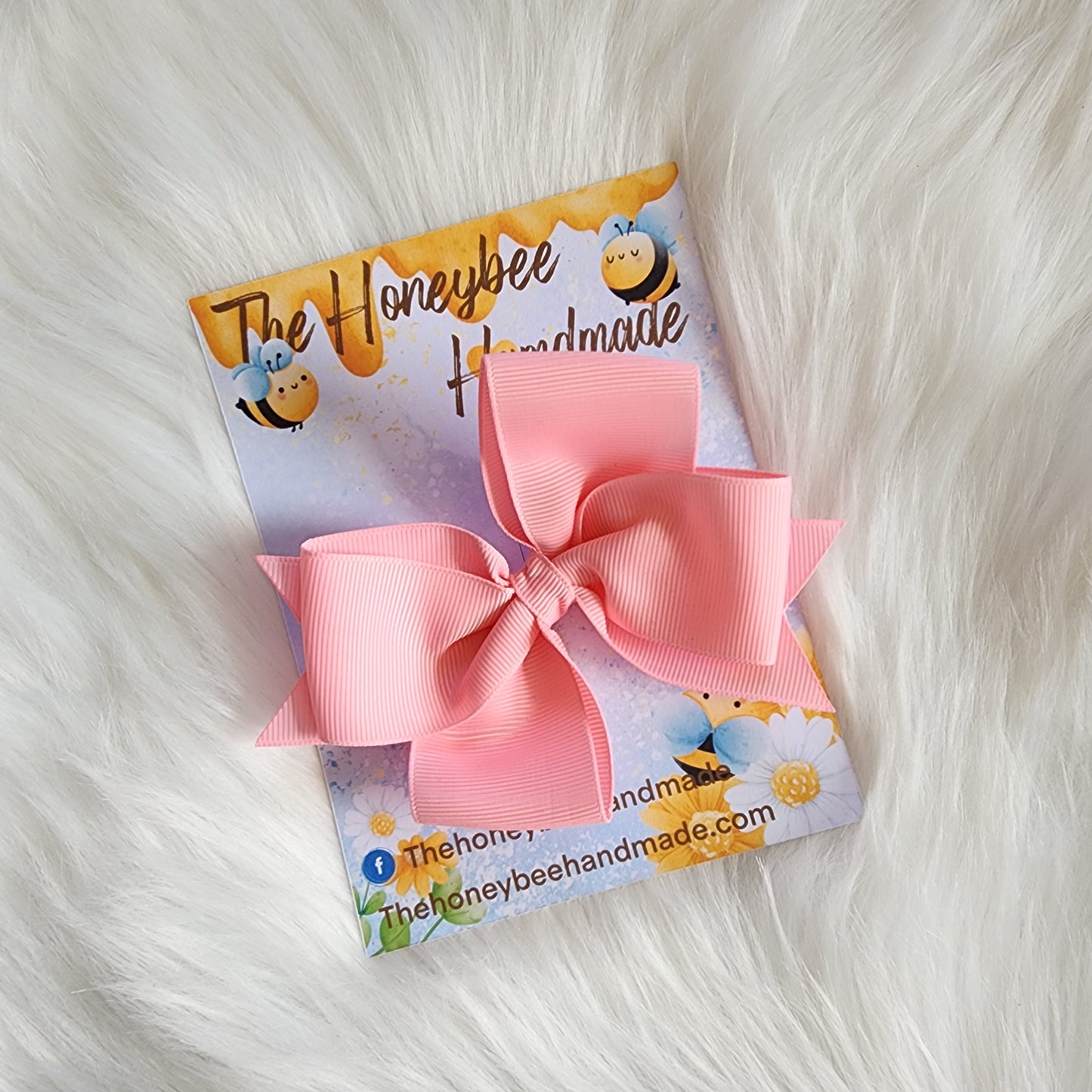 4in Pink Pinwheel Hair Bow