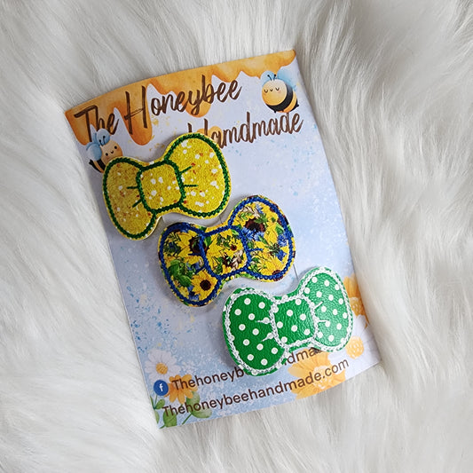 Sunflower Snap Clip Set