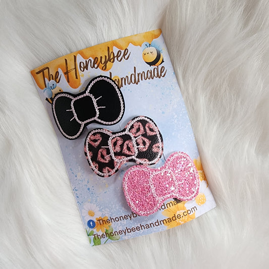 Valentine Kiss Lips Snap Clip Set