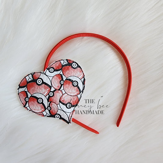 Catch Em Ball Heart Headband Slider