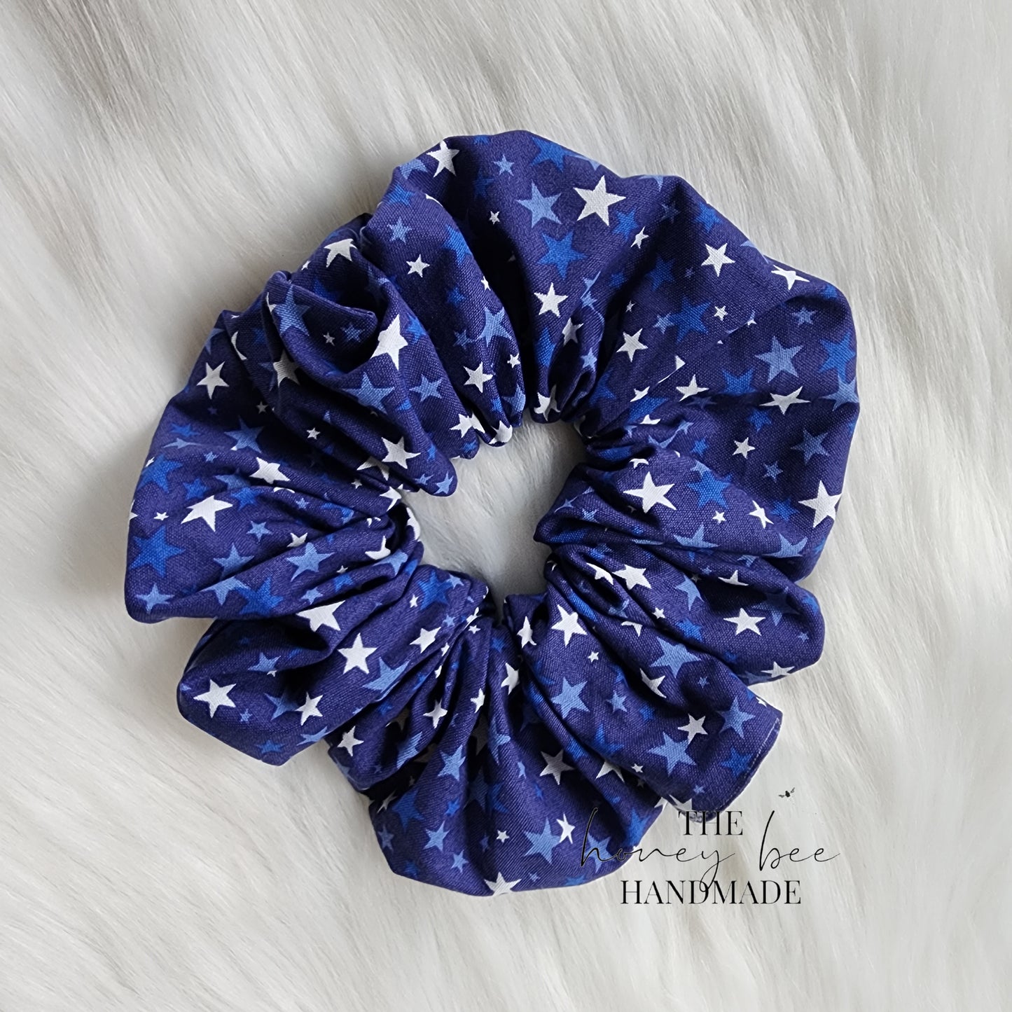 Blue Stars Scrunchie