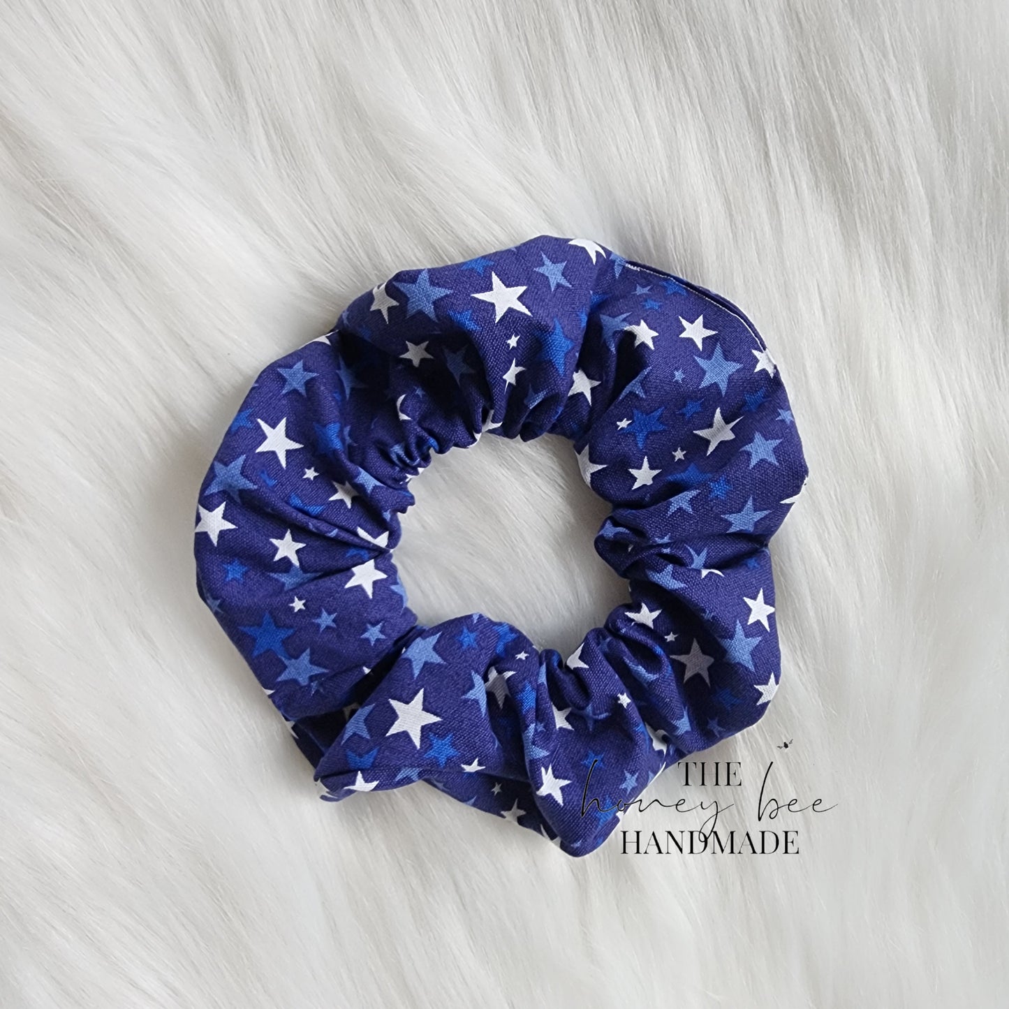 Blue Stars Scrunchie