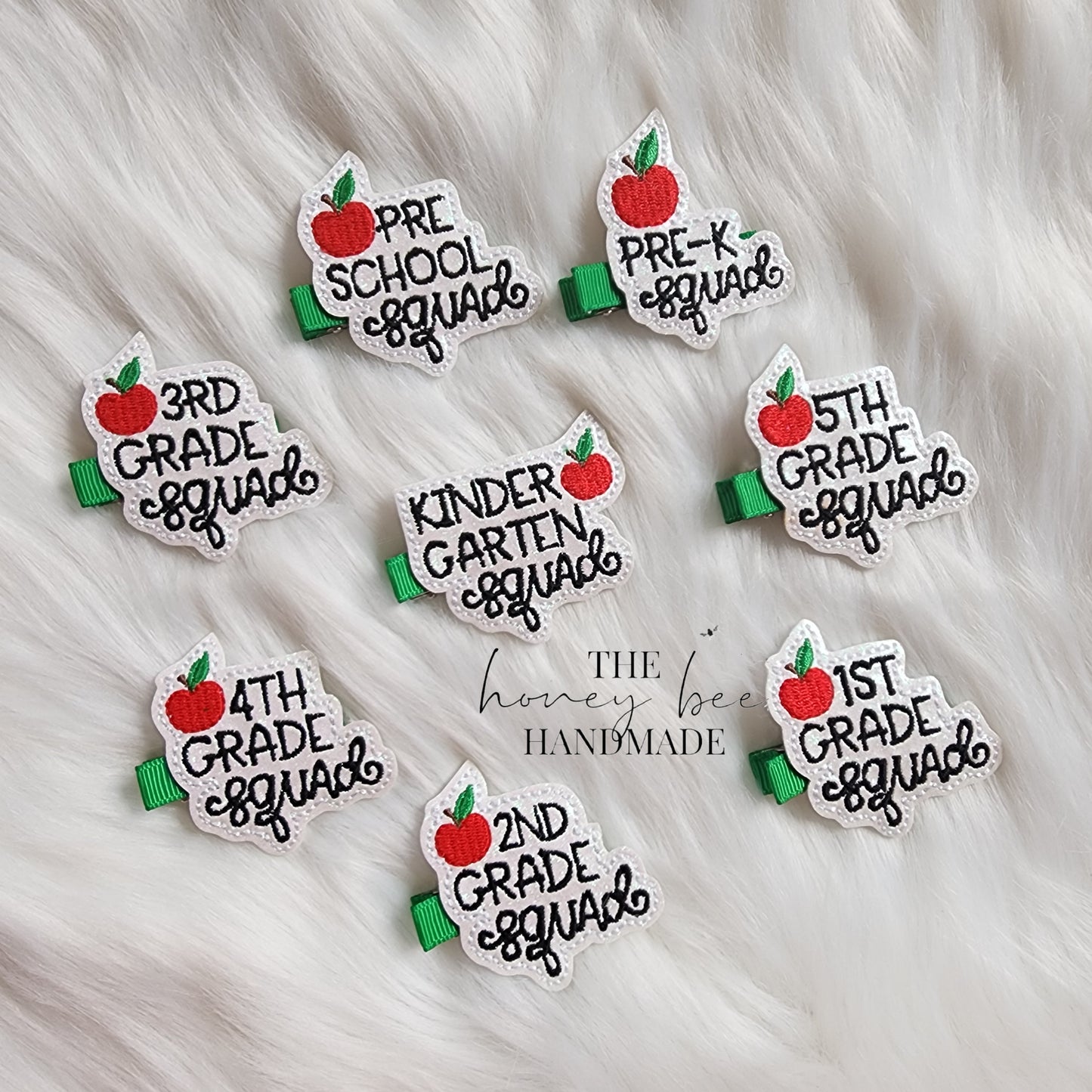 Glitter Grade Squad Feltie Hair Clip