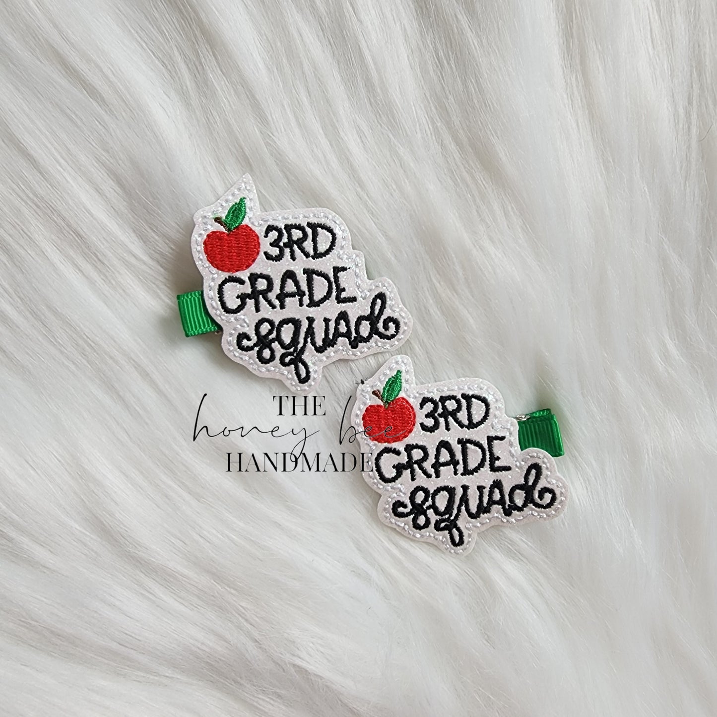 Glitter Grade Squad Feltie Hair Clip