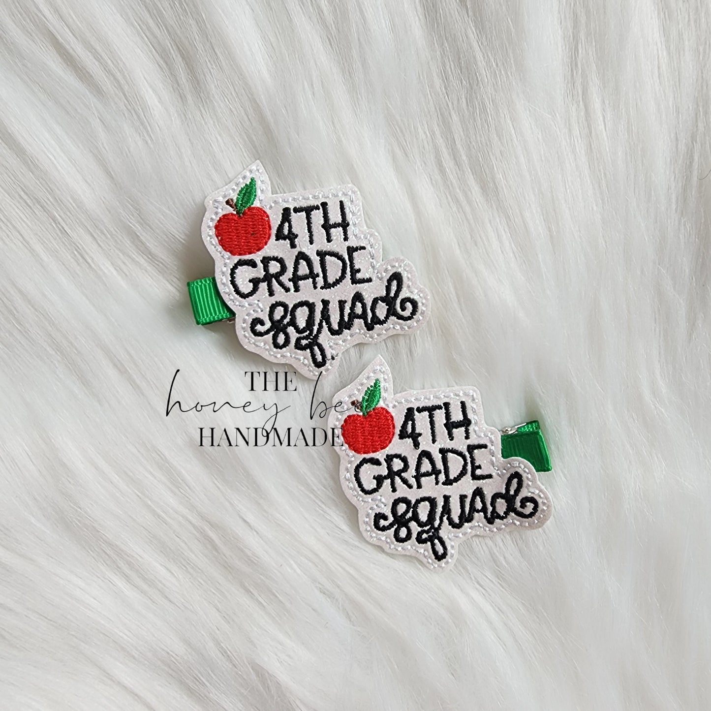 Glitter Grade Squad Feltie Hair Clip