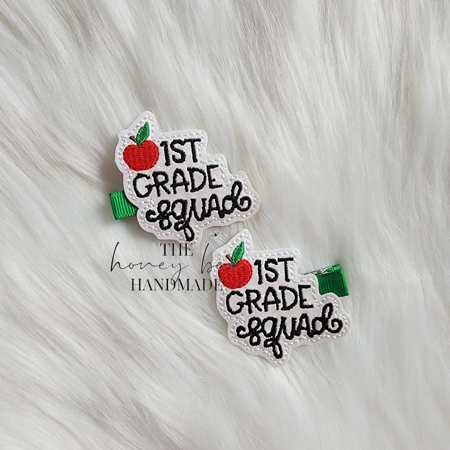 Glitter Grade Squad Feltie Hair Clip
