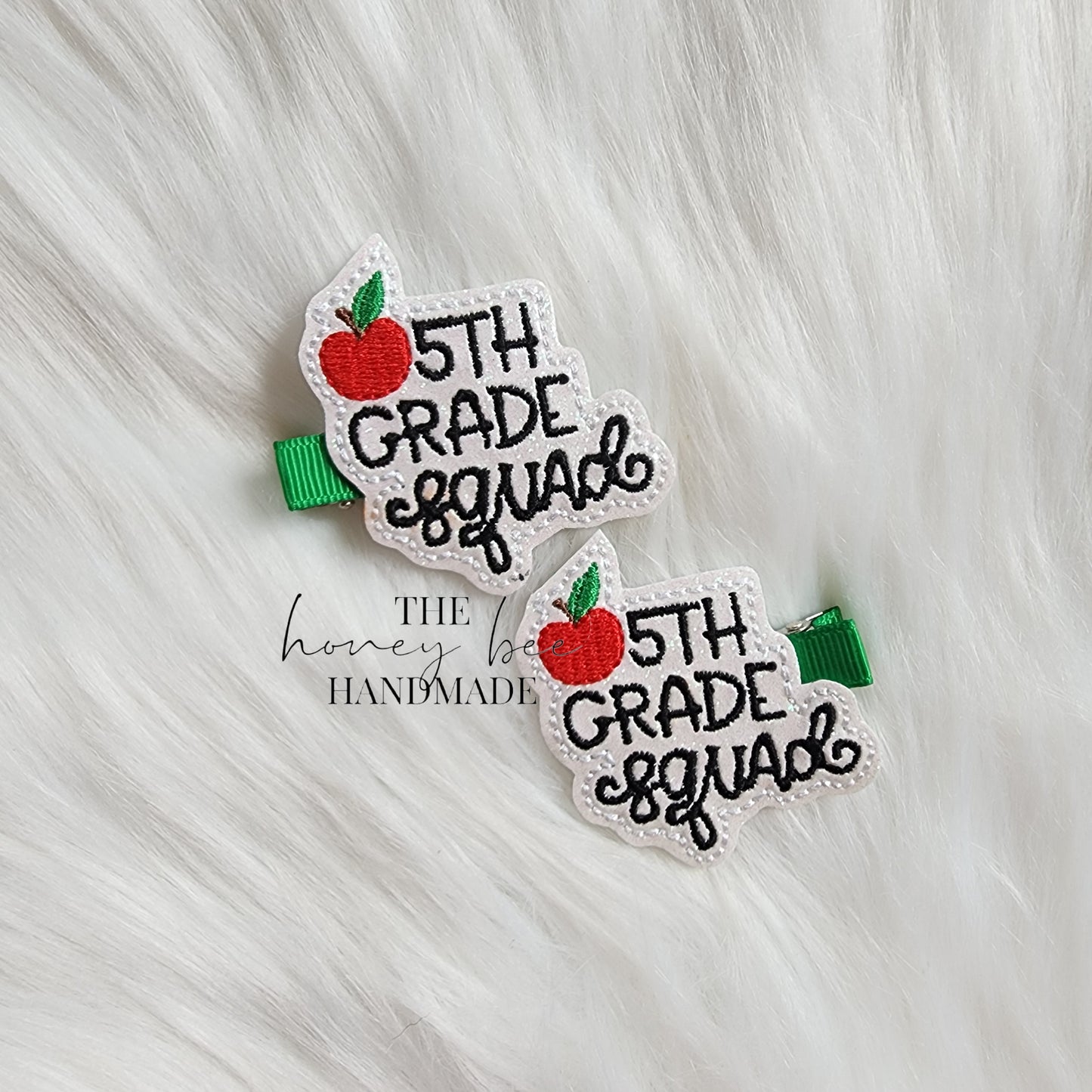 Glitter Grade Squad Feltie Hair Clip