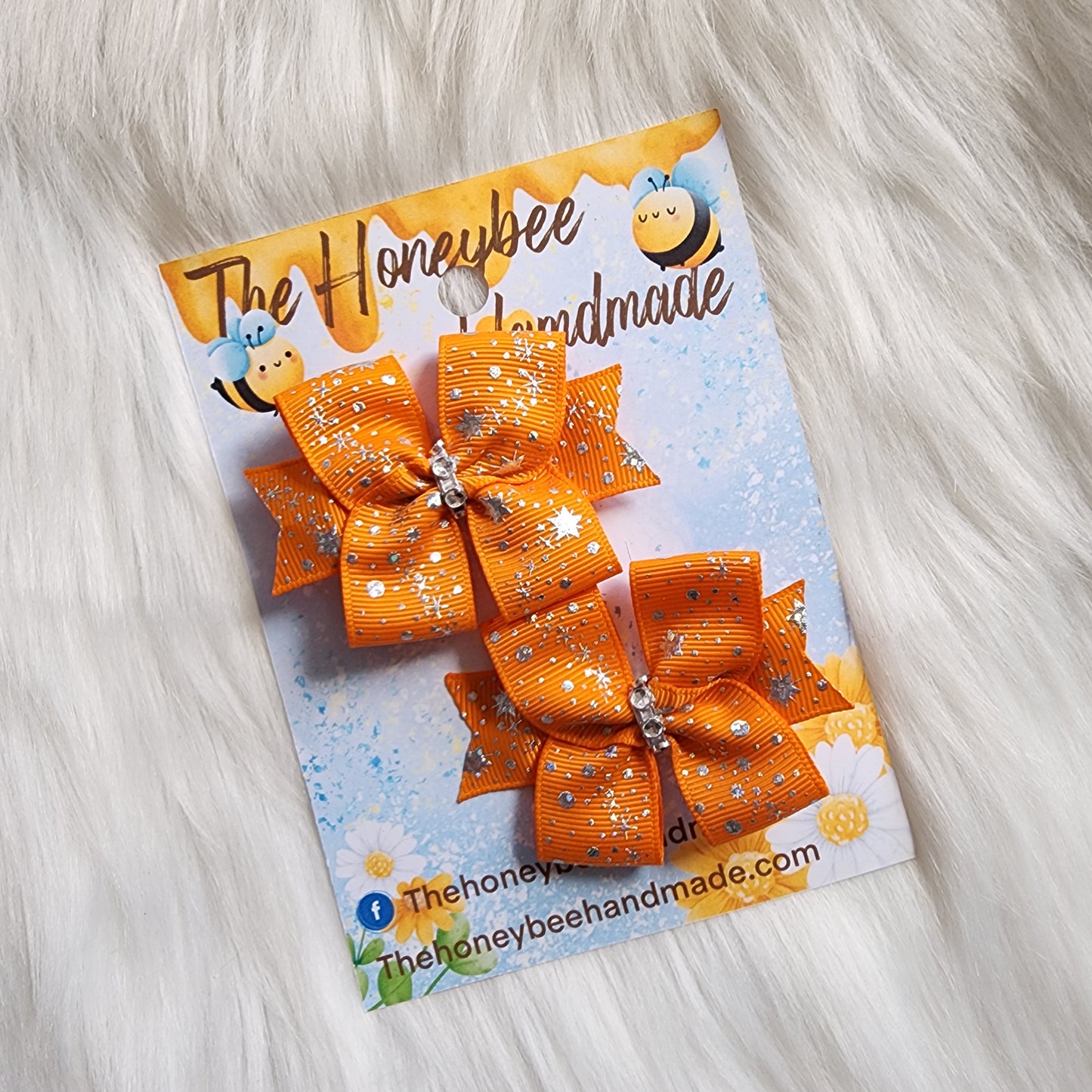 Orange w/Silver Stars Sweet 'n' Simple Piggy Set