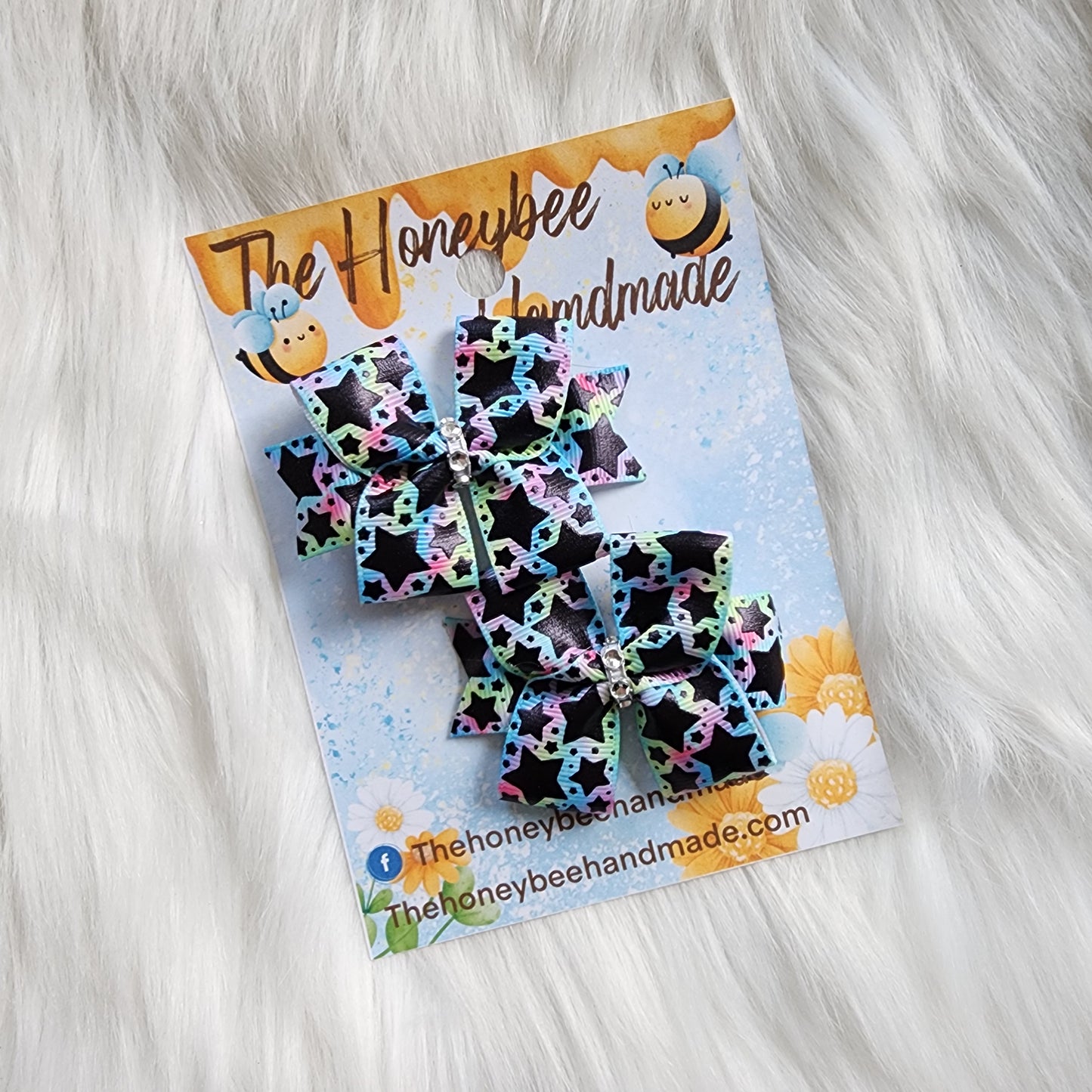 Pastel Rainbow w/Black Stars Sweet 'n' Simple Piggy Set