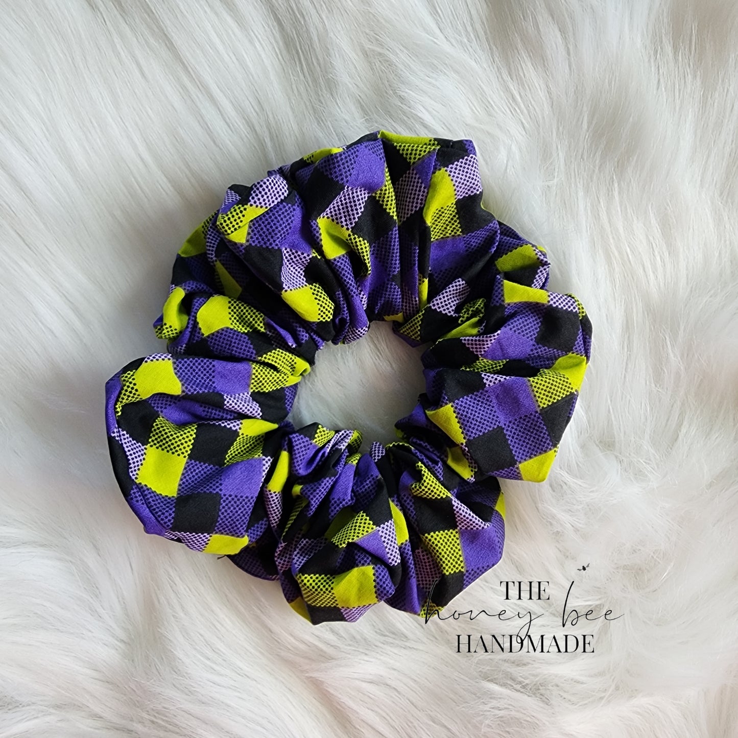 Halloween Plaid Scrunchie