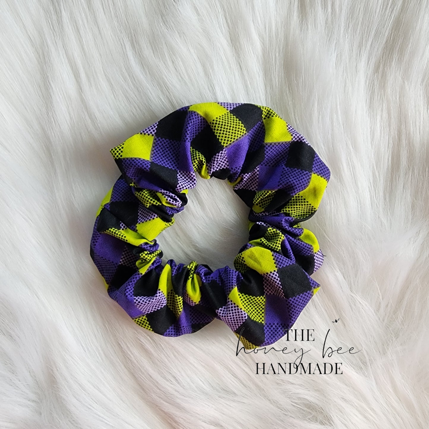 Halloween Plaid Scrunchie