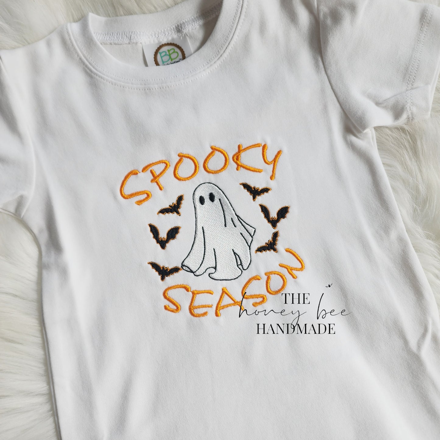 Spooky Season Kids Embroidered T-Shirt