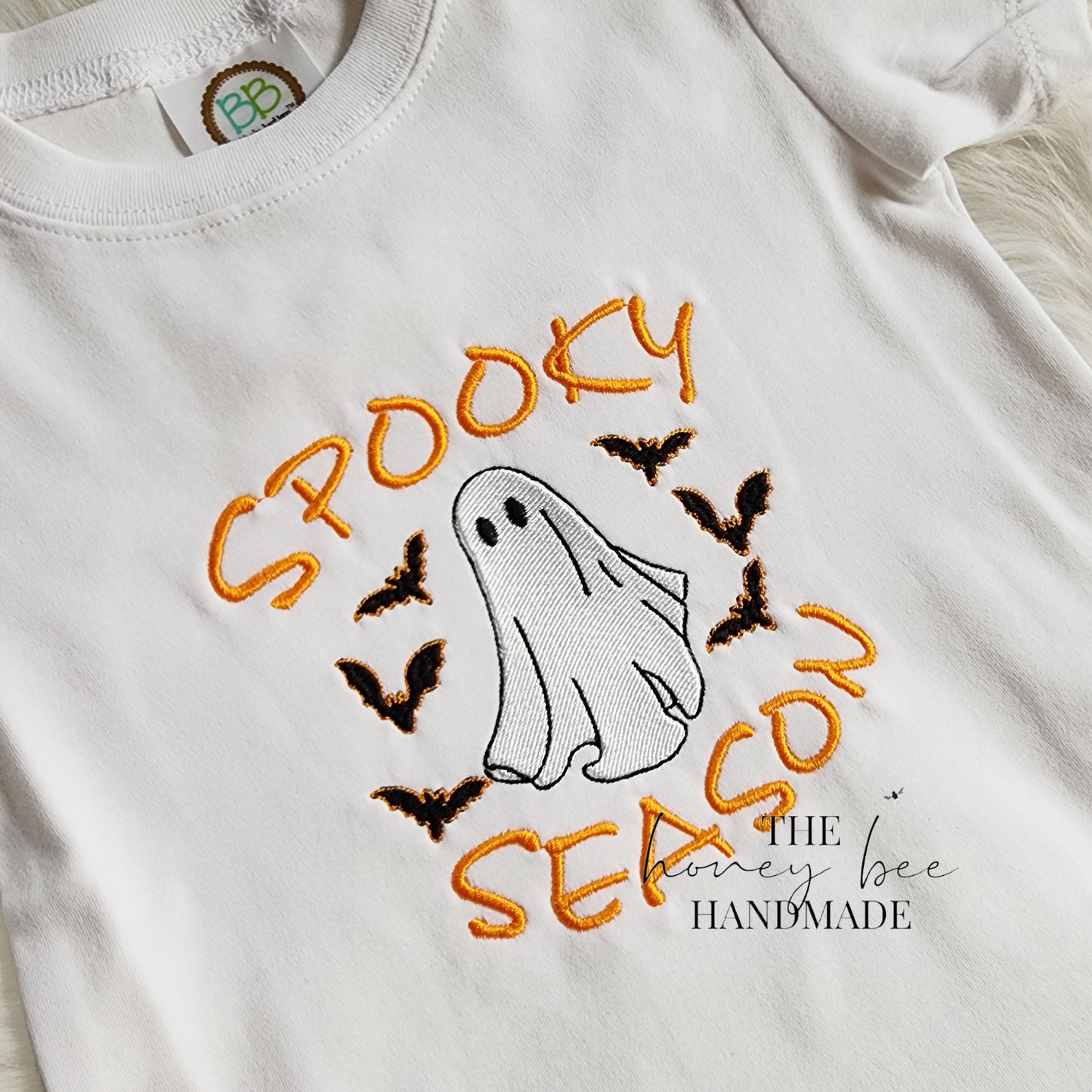 Spooky Season Kids Embroidered T-Shirt