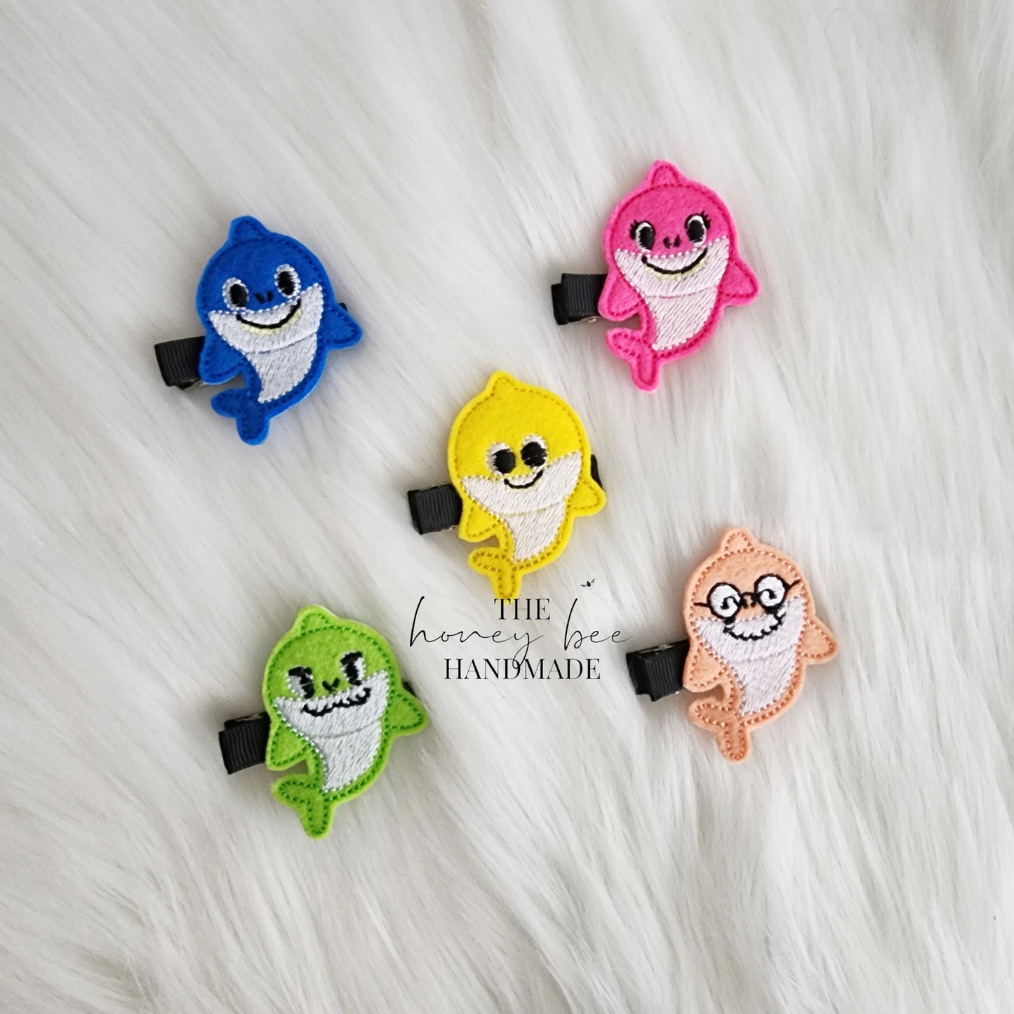 Shark Family Feltie Hair Clip
