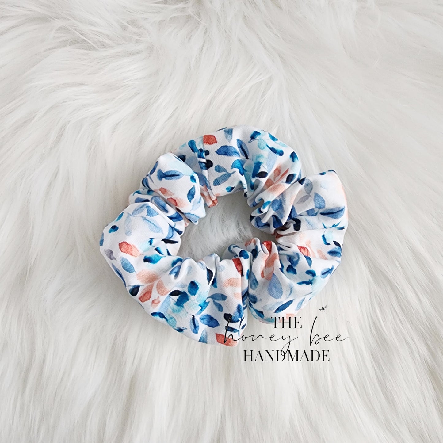 Beachy Floral Scrunchie