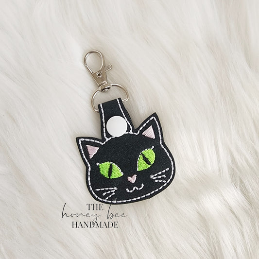 Black Cat Key Fob