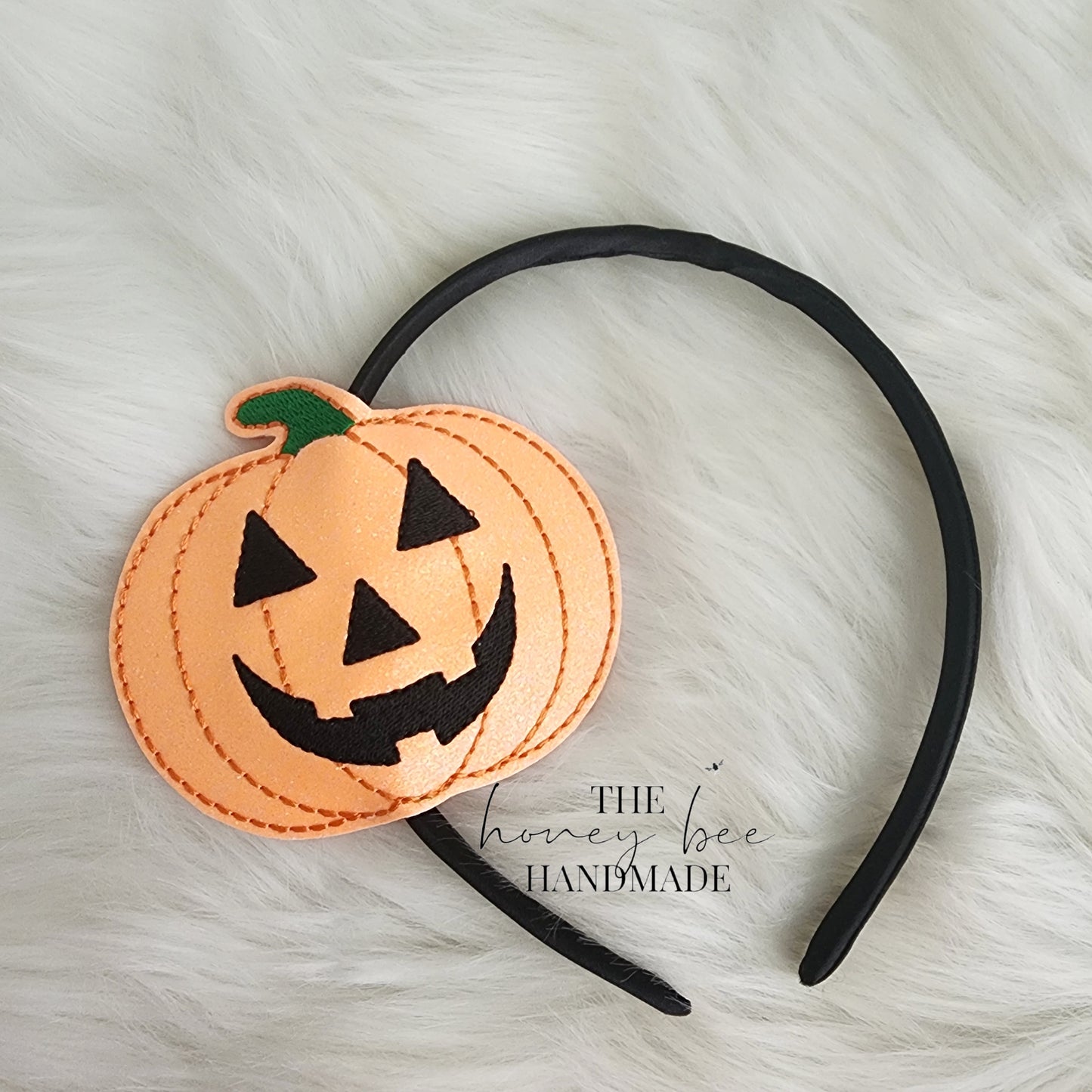 GITD Jack O Lantern Headband Slider