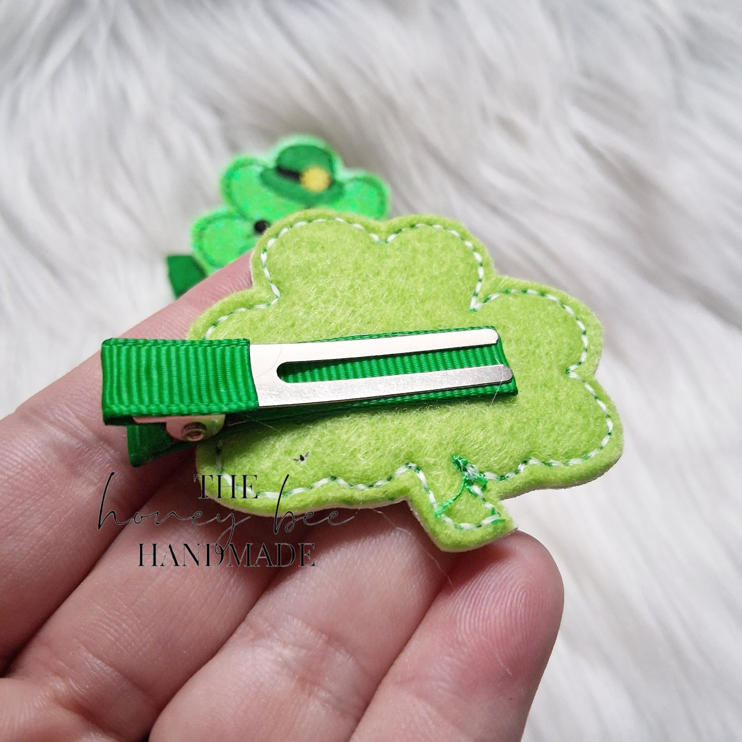 Mr. Shamrock Man Feltie Hair Clip