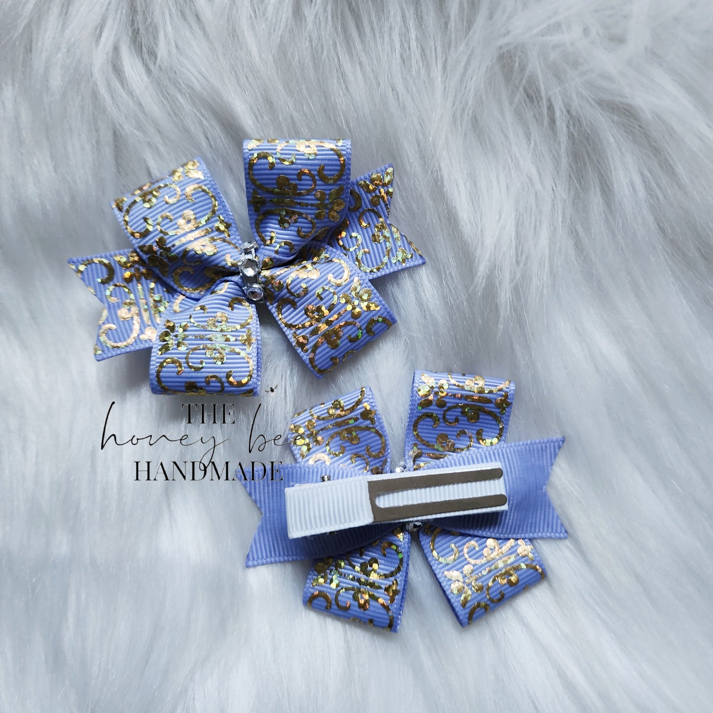 Lavender with Gold Filigree Sweet 'n' Simple Piggy Set