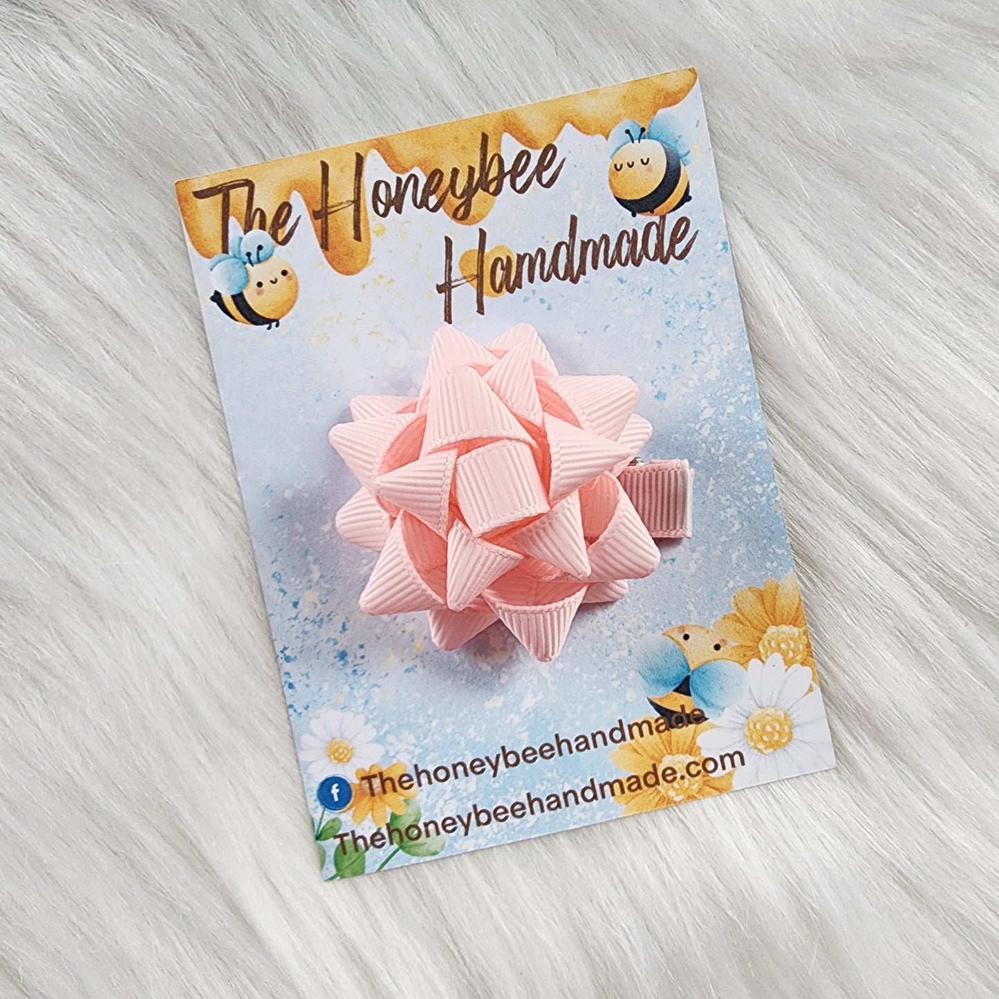 2in Lt Pink Mini Present Bow